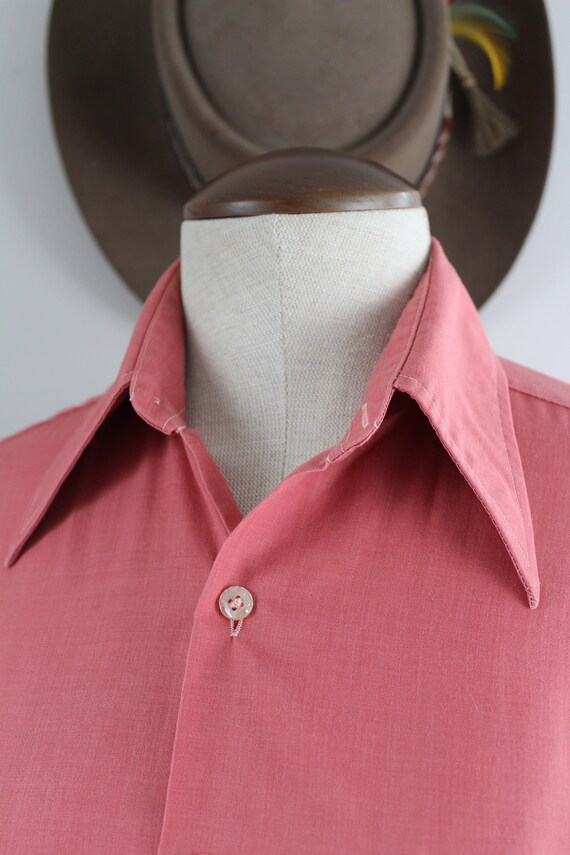 1970s Vintage Pink Blouse | Size M | Vintage Shir… - image 5