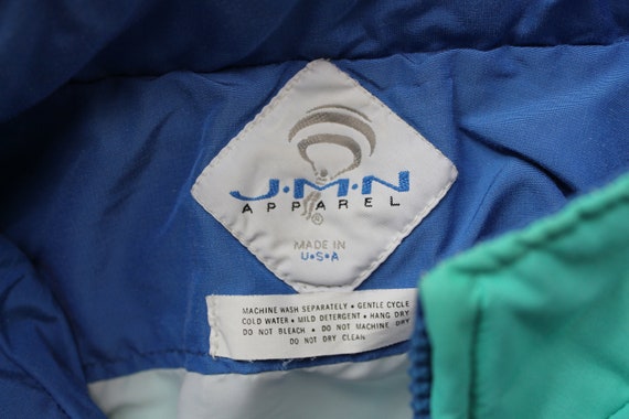 90s Striped Jacket | Size L | JMN Apparel Blue an… - image 6