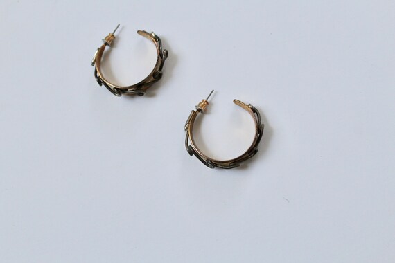 Metalwork Gold and Silver Hoops | Small Stud Hoop… - image 3