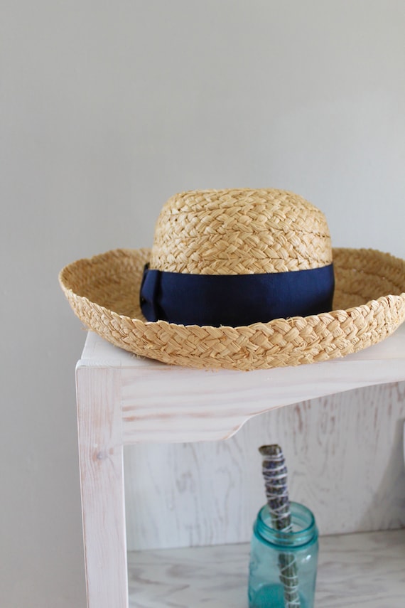 Brooks Brothers Straw Hat | Vintage Spring Hat wit