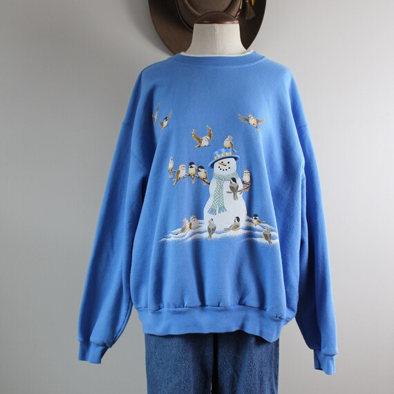 Snowman sweatshirt plus size Clearance
