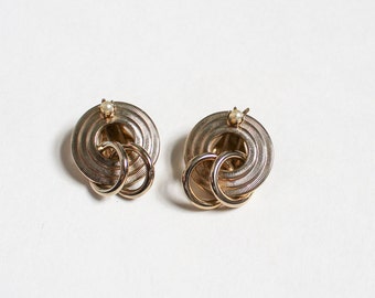Pearl/Silver Tone Clip On Earrings | Vintage Wreath Earrings | Costume Jewelry | Vintage Earrings | Faux Pearls | Vintage Circle Earrings