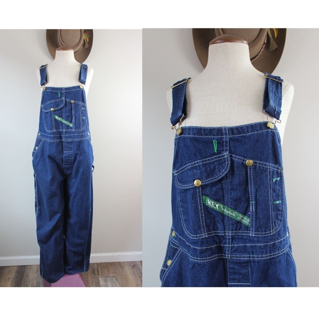 Vintage Y2K KEY Overalls Size 38 Mens M Vintage Workwear 2000s 00s