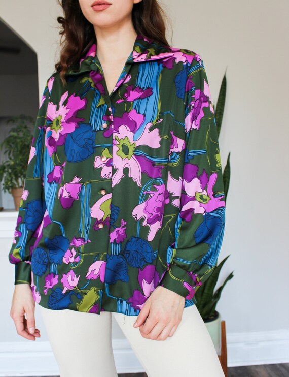 flowy long sleeve blouse