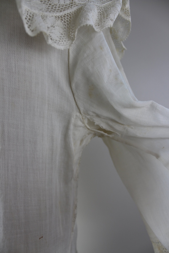 Antique 1920s Lace Dress | Size S | Vintage White… - image 7