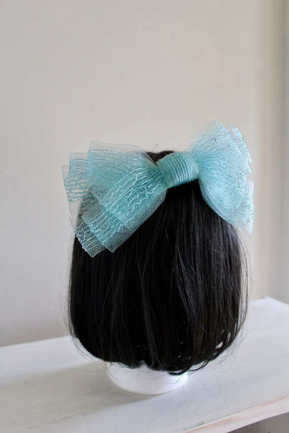 Vintage Skol Nips Hair Bow Hairpiece Light Blue Clip - Etsy Denmark Vintage Skol Nips Hair Bow Hairpiece Light Blue Clip - Etsy Denmark