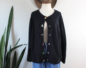 Vintage Y2K Xmas Cardigan Size 2X Plus 