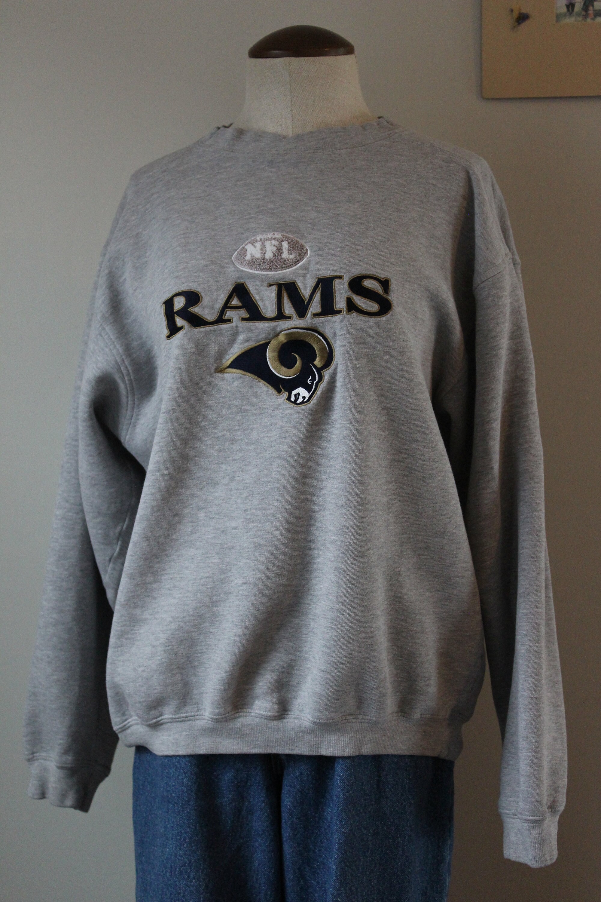 Vintage Rams Football Sweatshirt Size M 