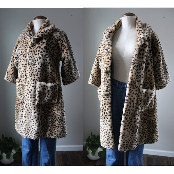 Vintage Guess - Georges Marciano - Leopard Print Coat | Size Vintage Guess - Georges Marciano - Leopard Print Coat | Size