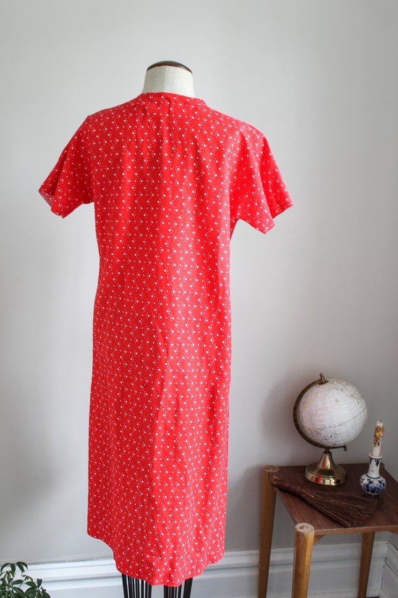 Vintage 1960s Daisy Dress | Red Dress | Women Vin… - image 4