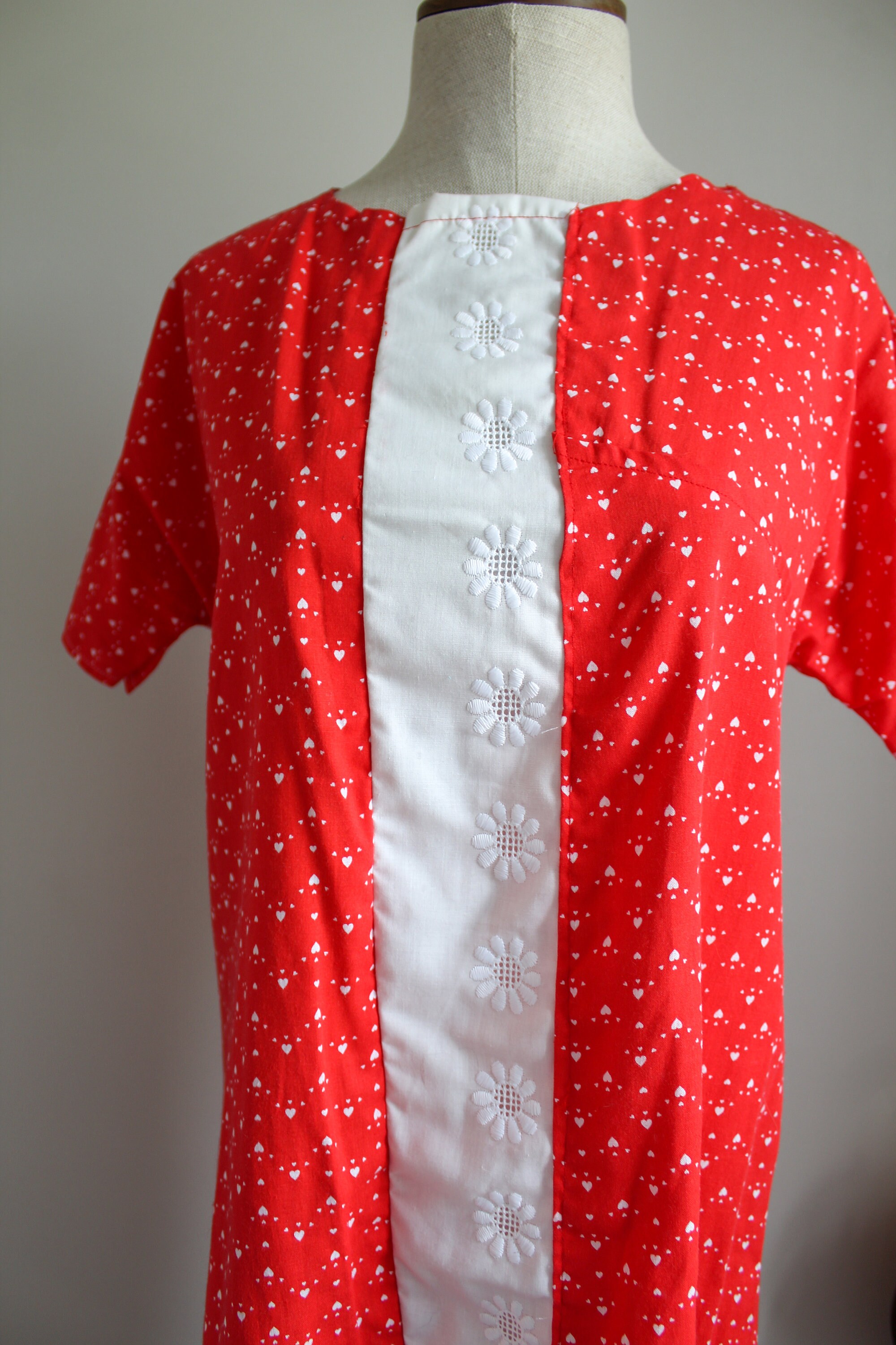 Vintage 1960s Daisy Dress Red Dress Women Vintage Clothing Etsy