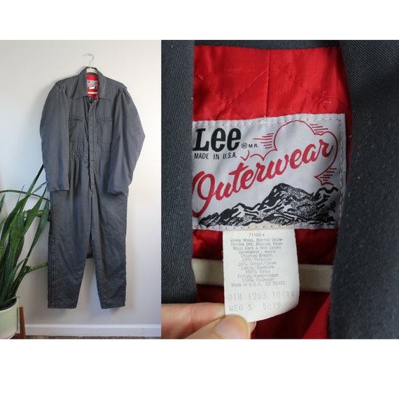 Vintage LEE Winter Coveralls | Size M | Vintage Winter Overalls 