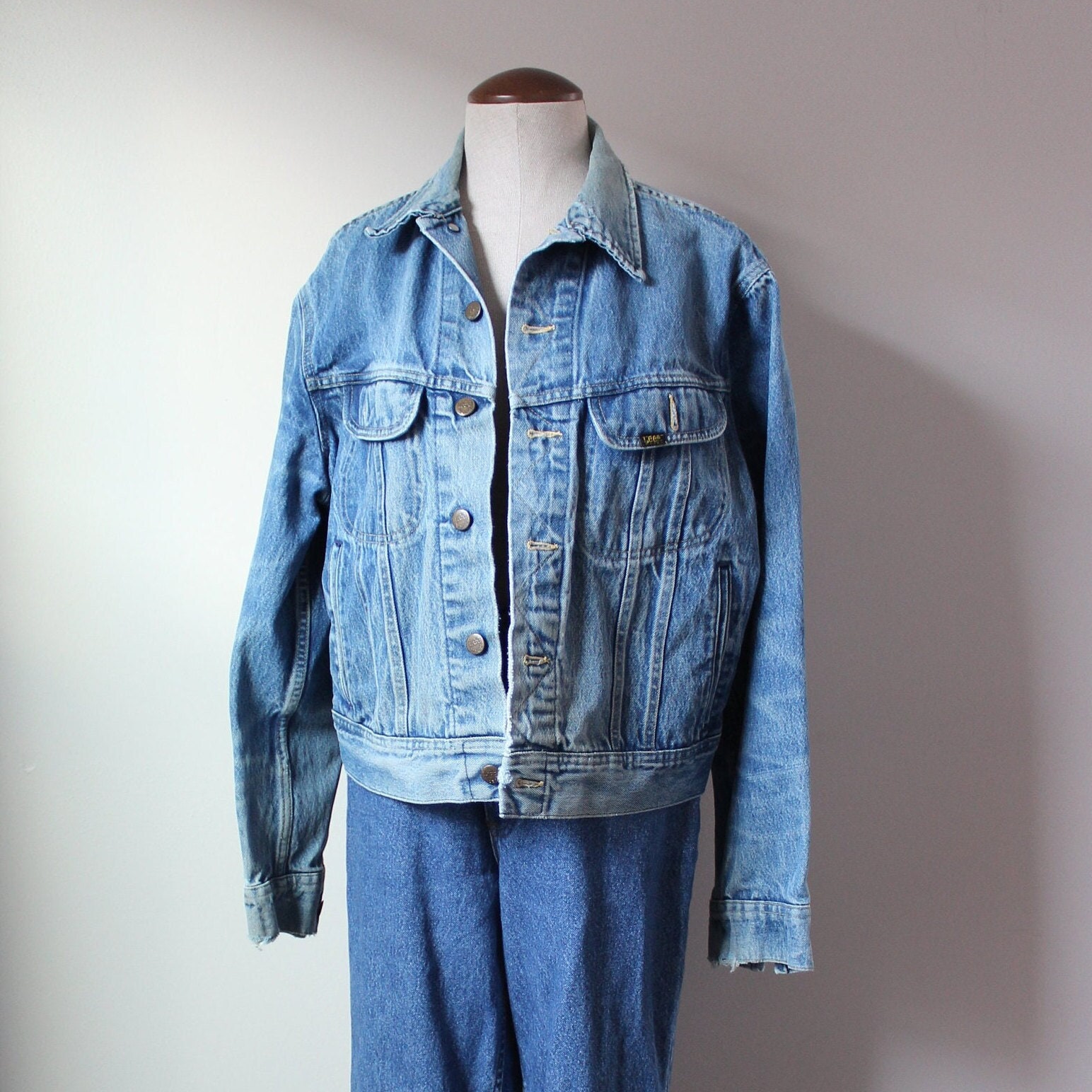 1970s Rare Lee Riders Jacket Size S Vintage Denim 46R - Etsy Canada