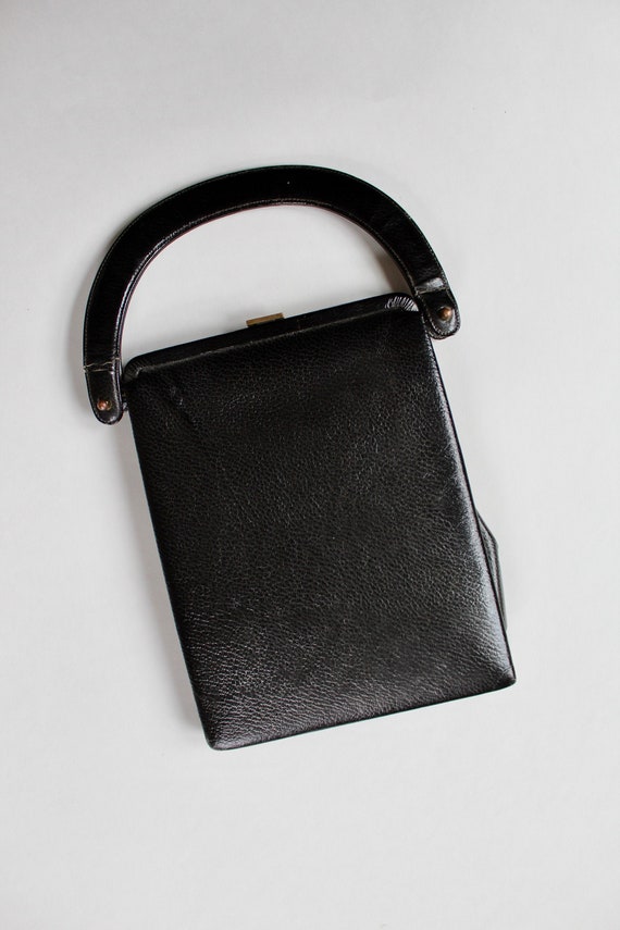 Top Handle Leather Purse | Briefcase Purse | Vinta