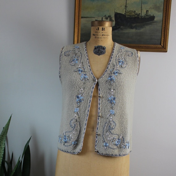 Vintage Y2K Sweater Vest | Size M | 1990s Early 2… - image 1