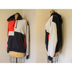 Men's champion reverse weave colorblock hoodie hotsell