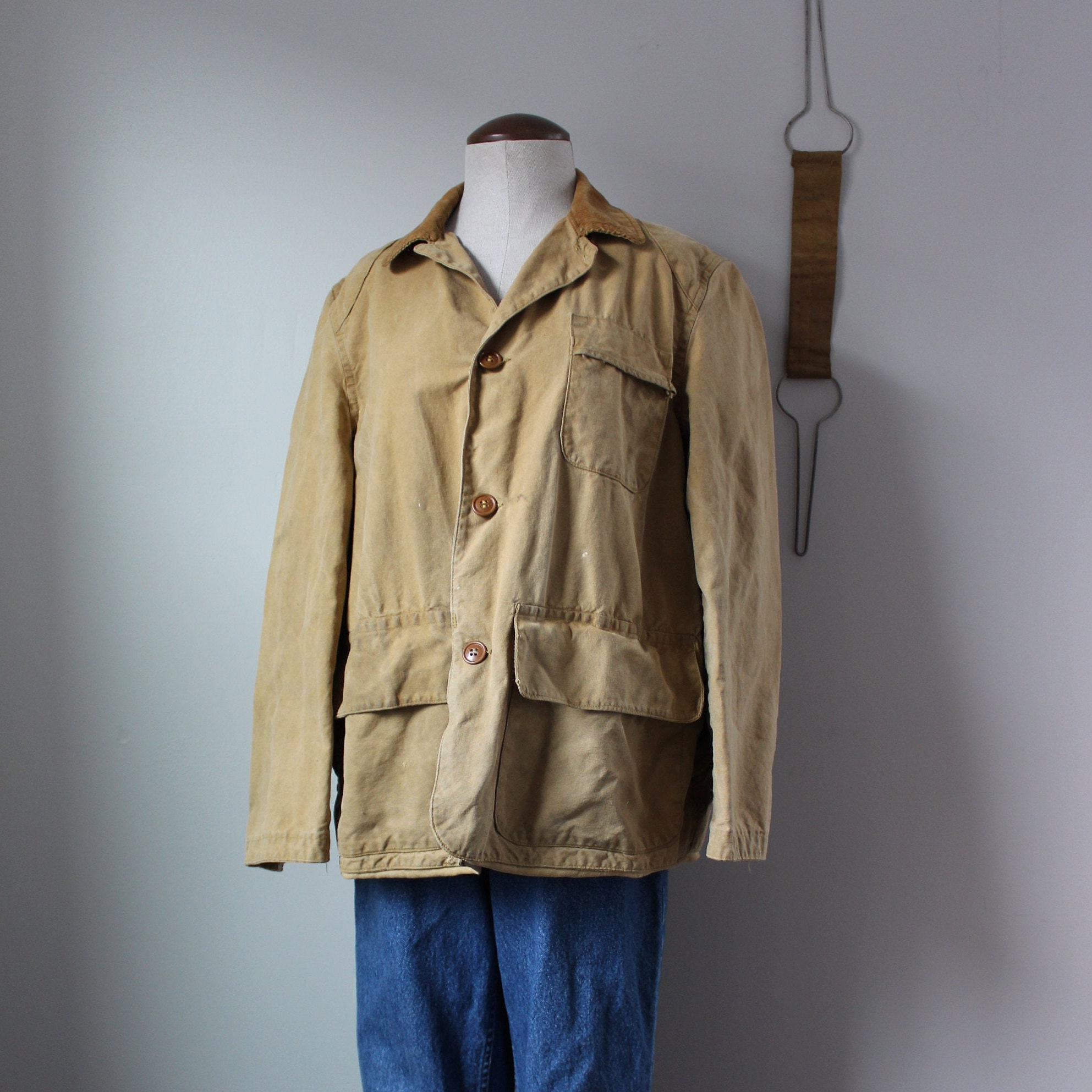 1950s American Field Hunting Jacket S/M Canvas Sportswear - Etsy