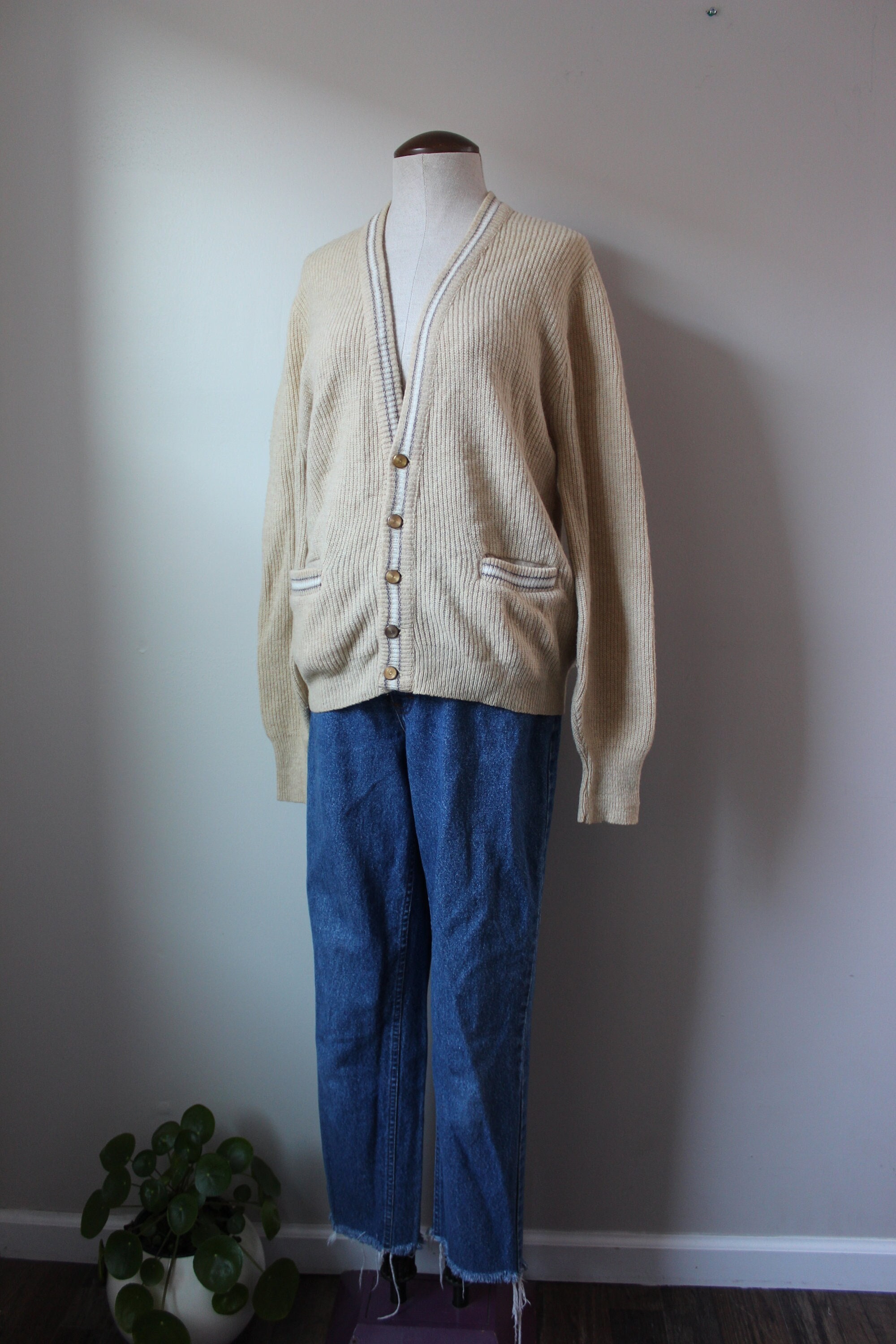 Vintage 50s Knit Cardigan Size M Styled by Stein's - Etsy Norway