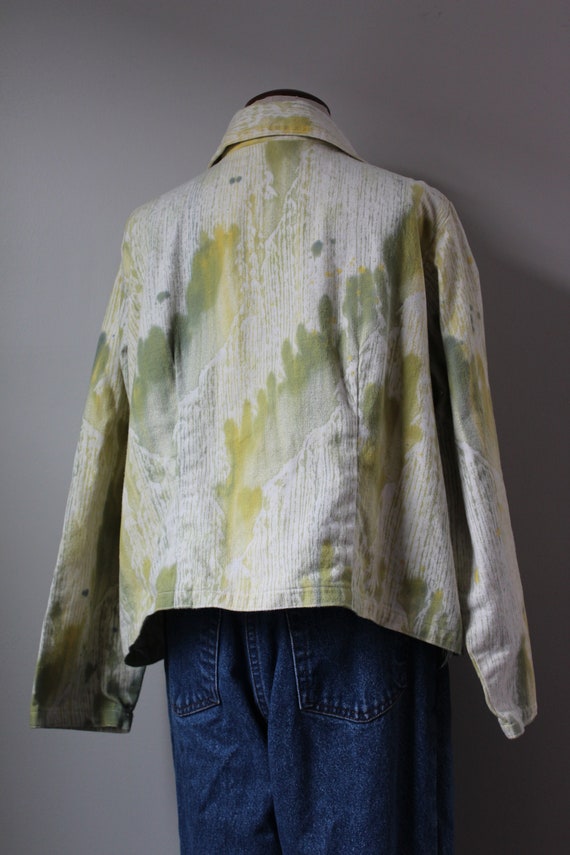 1970s Green Dyed Jacket | Size S | Home Sewn Vint… - image 3