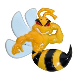 Angry Bee Emblem: 3D Custom Car Badge, Weatherproof Decal