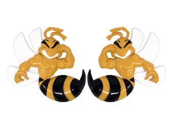 Set di emblemi per auto Angry Bee: adesivi personalizzati 3D per cofano di camion