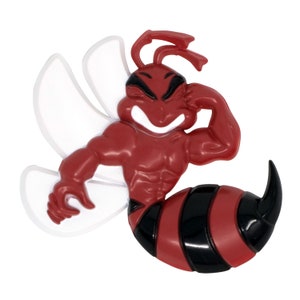 Angry Bee Car Emblem: 3D Custom Badge, Weatherproof Decal