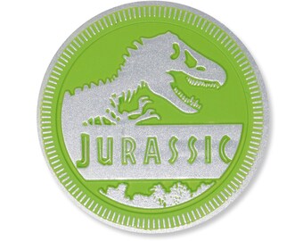 Jurassic Emblem Green, 3D Car Badge, Custom Off-Road Decal, Trunk & Fender Sticker (SUV, Truck, 4x4, Trail)
