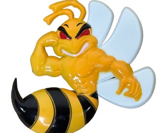 Emblema Angry Bee: stemma 3D per auto, adesivo resistente alle intemperie