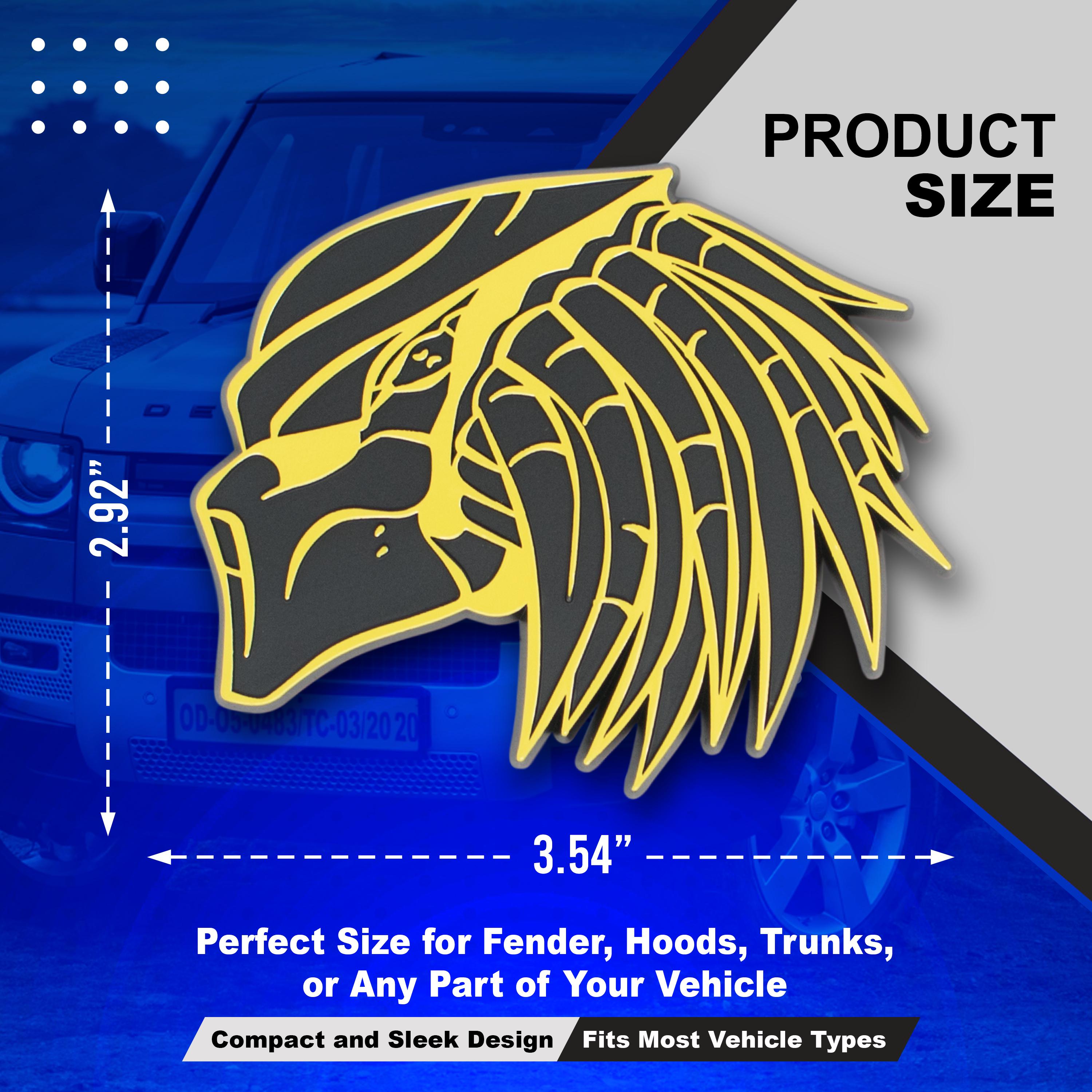 Deemars Auto Bad Ass Edizione Emblema, Fender Distintivo Adesivo, image size:3000x3000