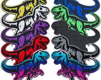 Dinosaur Emblem, Jurassic Badge, 3D Vehicle Decal for Cars Trucks SUVs Exterior Accessory