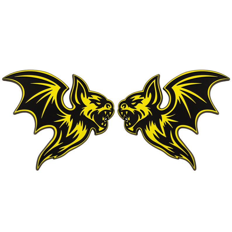 Evil Bat Emblem – 3D Car Badge, Exterior Car Accessory for Cars, Trucks ...