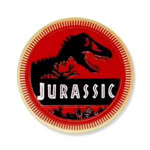 Tri-Color Jurassic Emblem – 3D Car Badge, Exterior Car Accessory for Cars, Trucks, SUVs