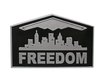 Freedom Emblem, Custom B2 Bomber Badge Military Decal, Car Truck SUV Accessories