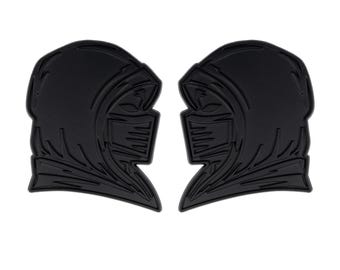 Ninja Emblem, Matte Black 3D Badge Decal Accessory for Truck, SUV, Auto Exterior, 2pc