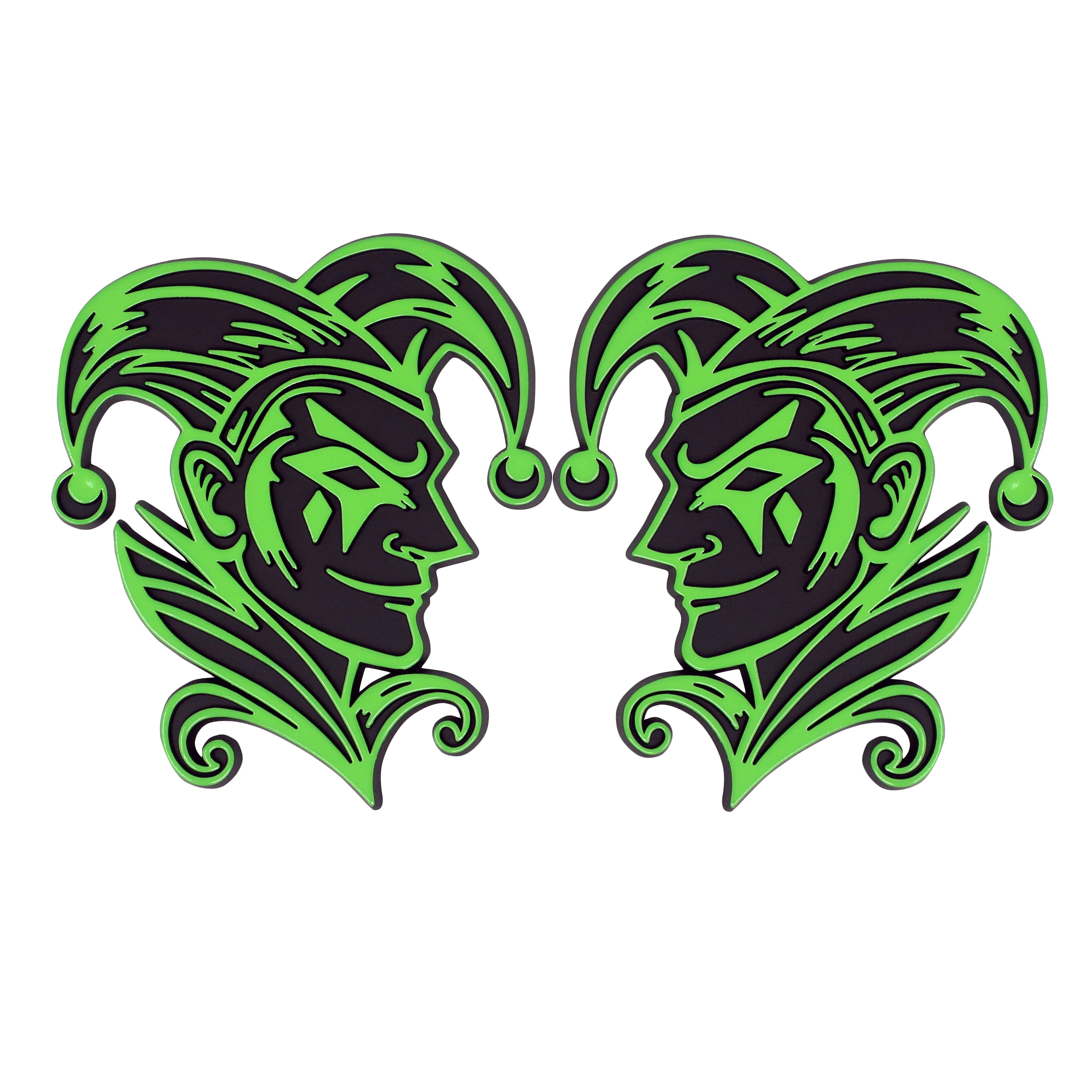 2pcs Joker Wicked Clown 3D Metal Badge Emblem Decals Sticker for car Motorcycles 2pcs Joker Wicked Clown 3D Metal Badge Emblem Decals Sticker for car Motorcycles