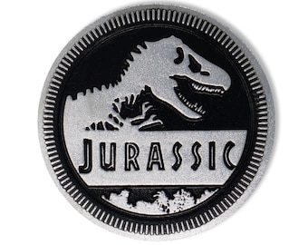 Jurassic Emblem Black, 3D Car Badge, Custom Off-Road Decal, Trunk & Fender Sticker (SUV, Truck, 4x4, Trail)
