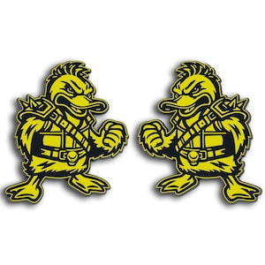 Duck Emblem, Quack Badge, Decal for Car Truck SUV 4x4, 2pc Set