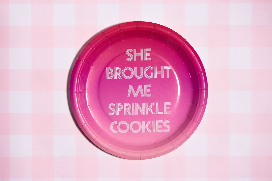 She Brought Me Sprinkle Cookies Paper Plate Real Housewives of New