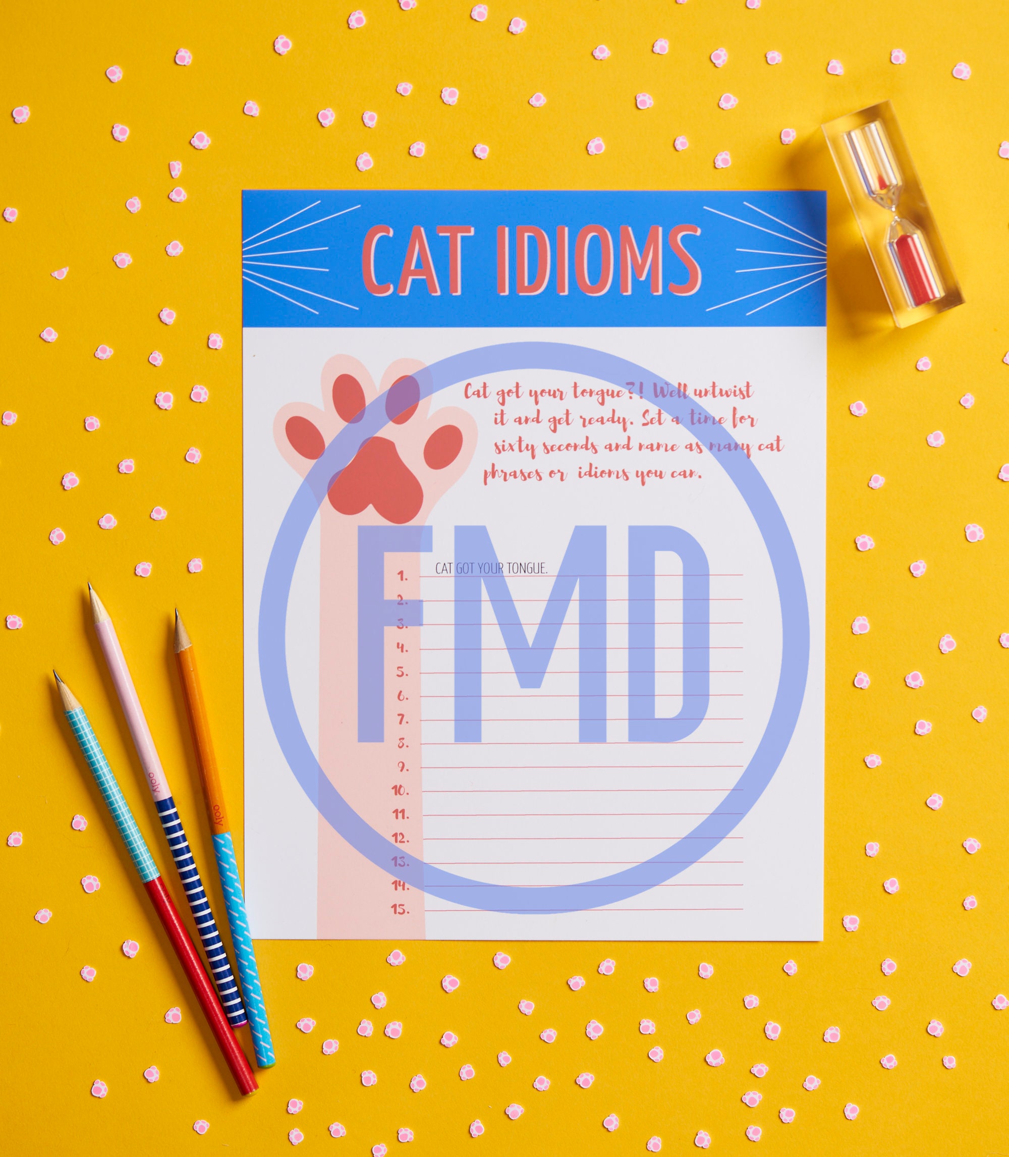 Printable Cat Games Party for Cat Mom Birthday Gift for Cat Etsy