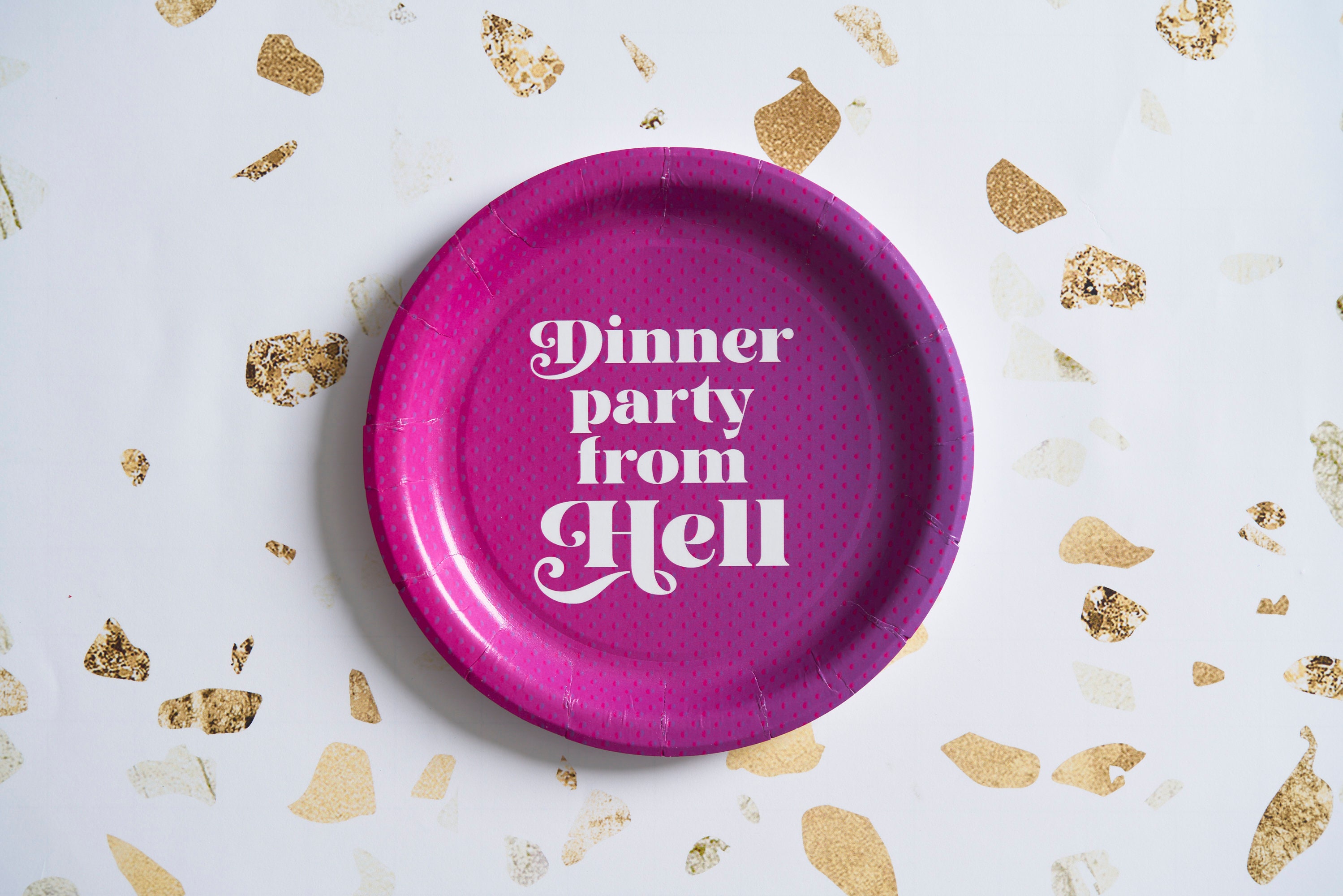 Dinner Party From Hell Paper Plates, Real Housewives of Beverly Hills