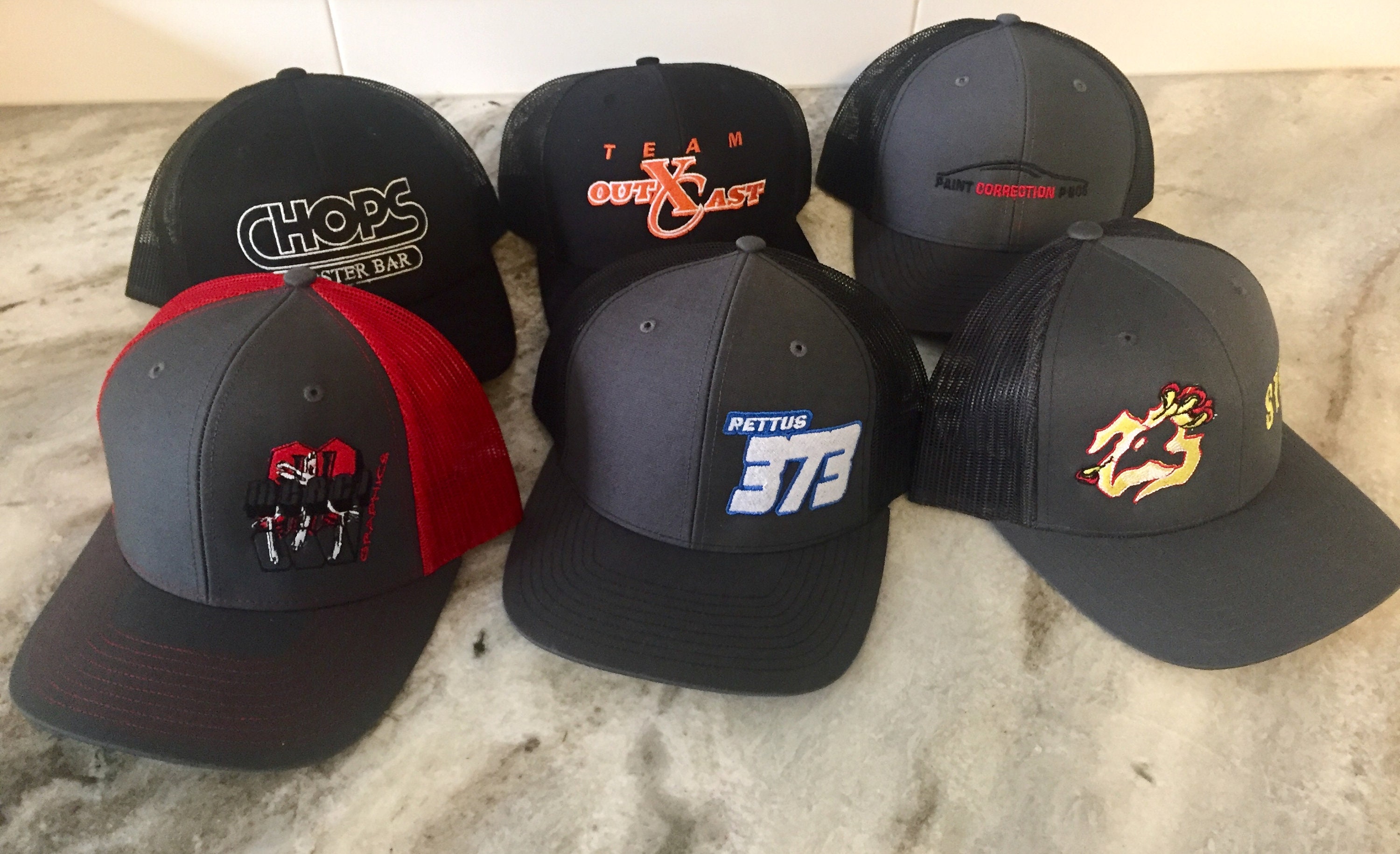 Custom Black Blank Snapback Hats, Custom Black Trucker Hat - HX