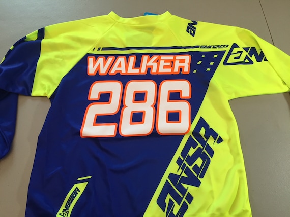 MX Jersey Lettering