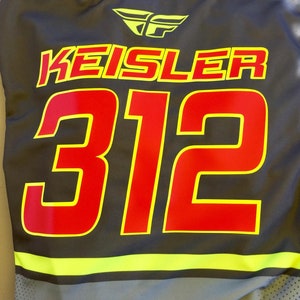 Custom MX jersey ID kit, MX Jersey name/number printing