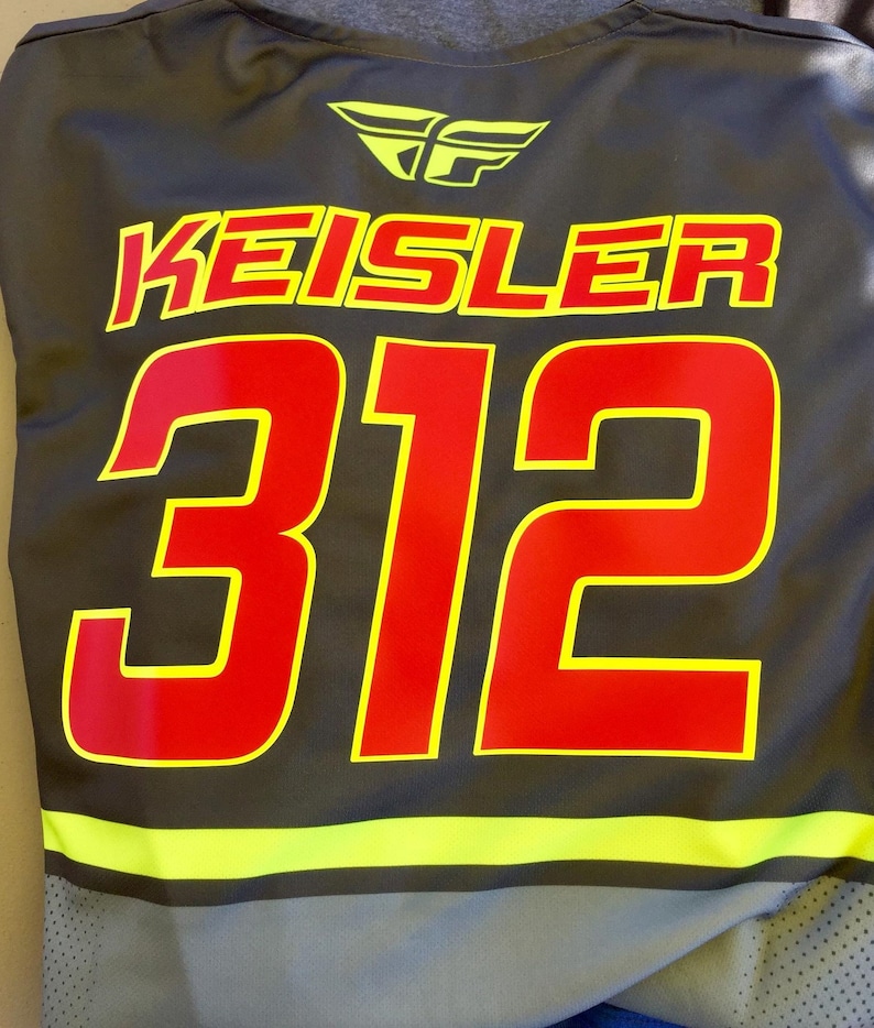 Custom MX Jersey ID Kit MX Jersey Name/number Printing Etsy