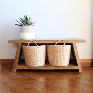 Boho Storage Bench Etsy