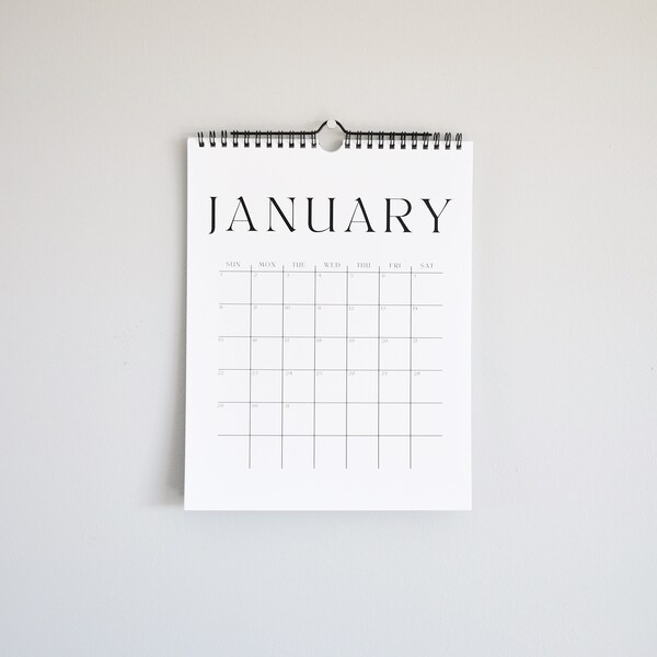 Modern Calendar Etsy