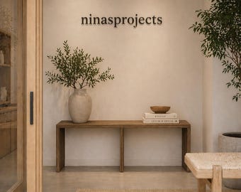 Stained wood bench, Solid wood, Modern style bench, Entryway furniture, Dining room bench, Entryway bench, Scandinavian furniture