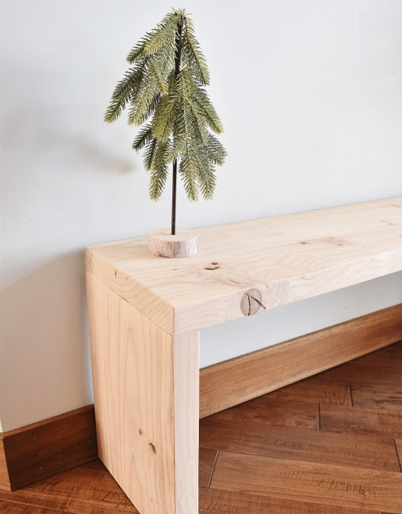 Minimal wood bench deals
