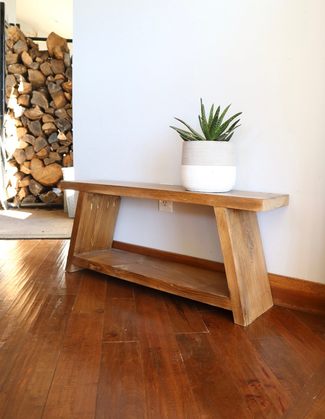 Entryway Wood Bench