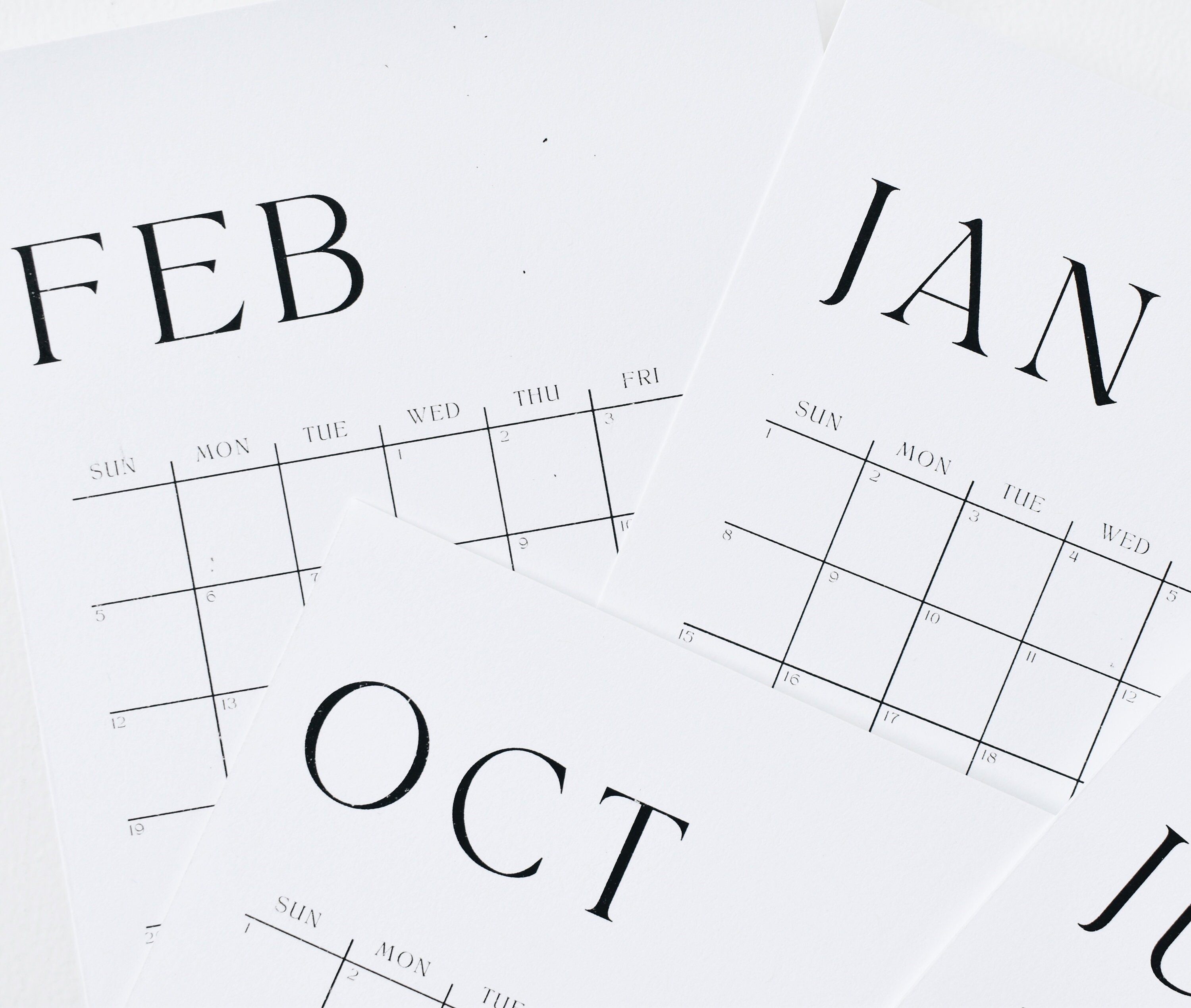 2023 Mini Desk Calendar Wood Calendar Wooden Stand Etsy